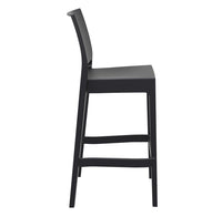 siesta maya outdoor bar stool 75cm black 2