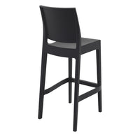siesta maya outdoor bar stool 75cm black 3