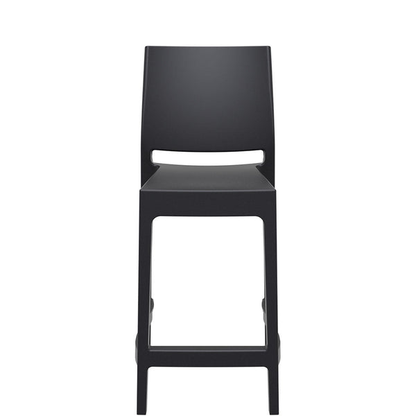 maya outdoor bar stool 65cm black