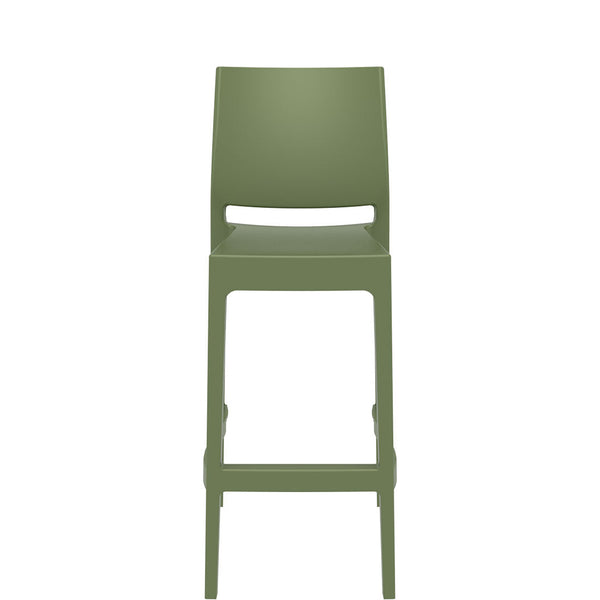 maya outdoor bar stool 75cm olive