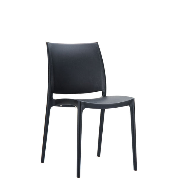 maya outdoor chair black