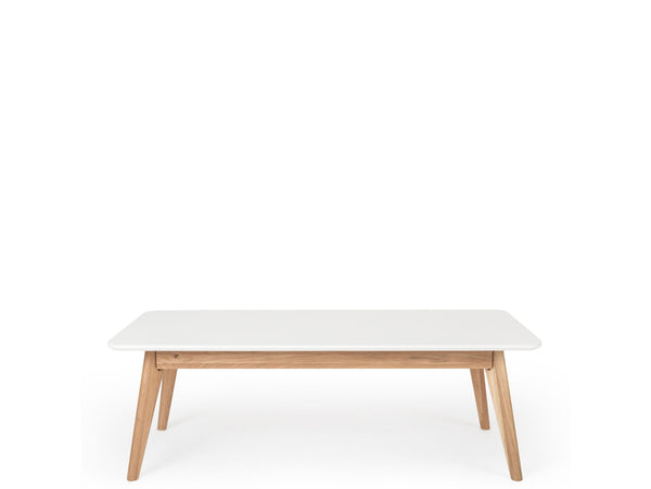milano coffee table white/natural