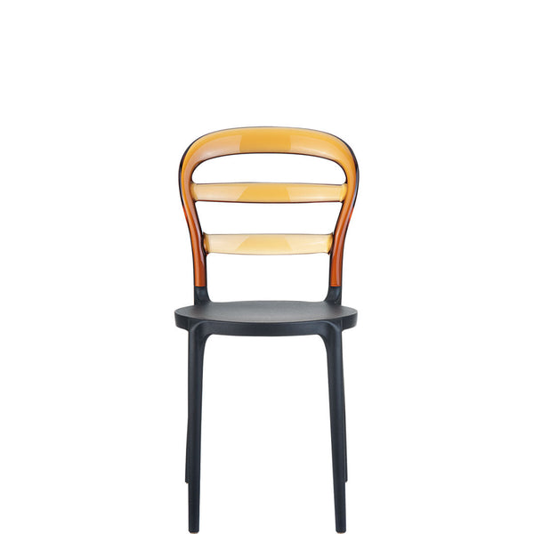 miss bibi outdoor chair black/amber