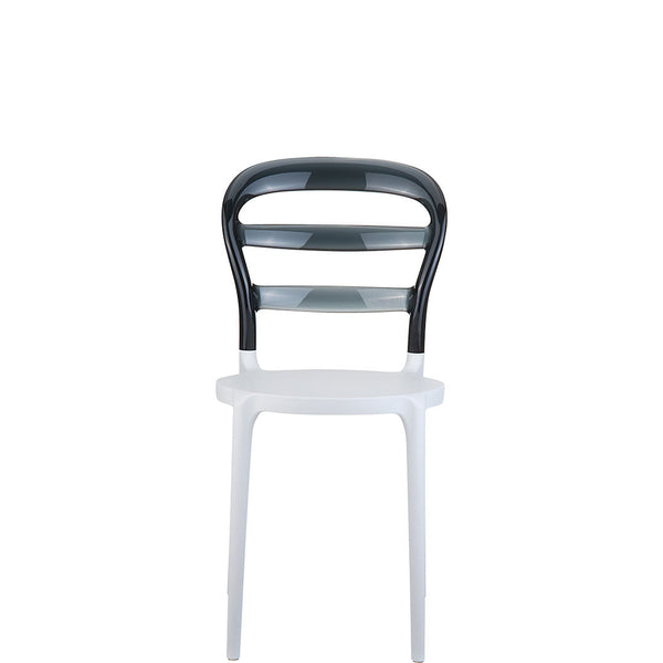 miss bibi outdoor chair white/black