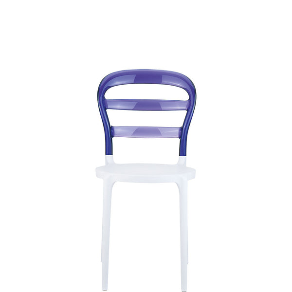miss bibi outdoor chair white/violet