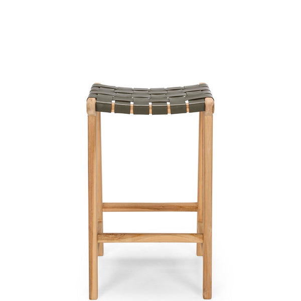 fusion bar stool woven olive 
