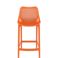 siesta air outdoor bar stool 65cm orange