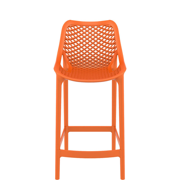 siesta air outdoor bar stool 65cm orange
