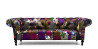 patchwork 3 seater sofa