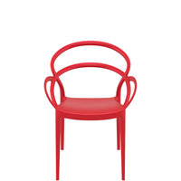 siesta mila outdoor armchair red