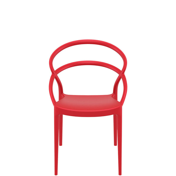 siesta pia outdoor armchair red