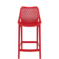 siesta air outdoor bar stool 65cm red
