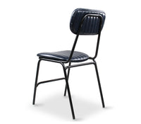 retro dining chair blue p.u 5