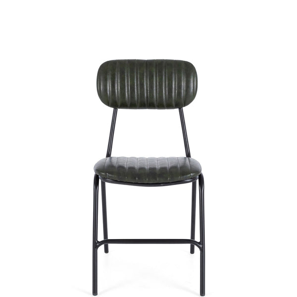 retro dining chair green