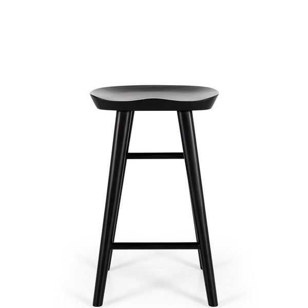 rivera wooden bar stool black oak