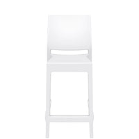 siesta maya bar stool 65cm white