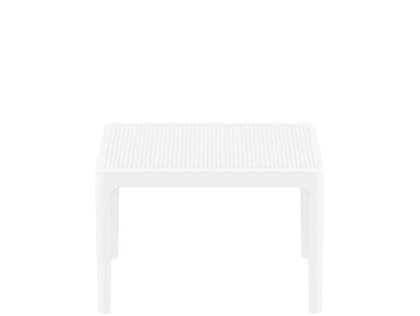 sky side outdoor table white