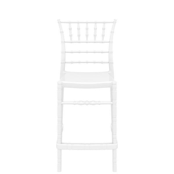siesta chiavari bar stool 65cm gloss white