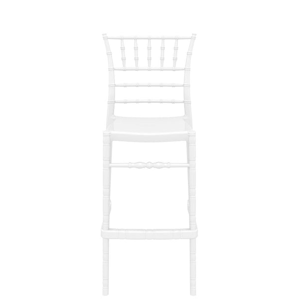 siesta chiavari bar stool 75cm gloss white