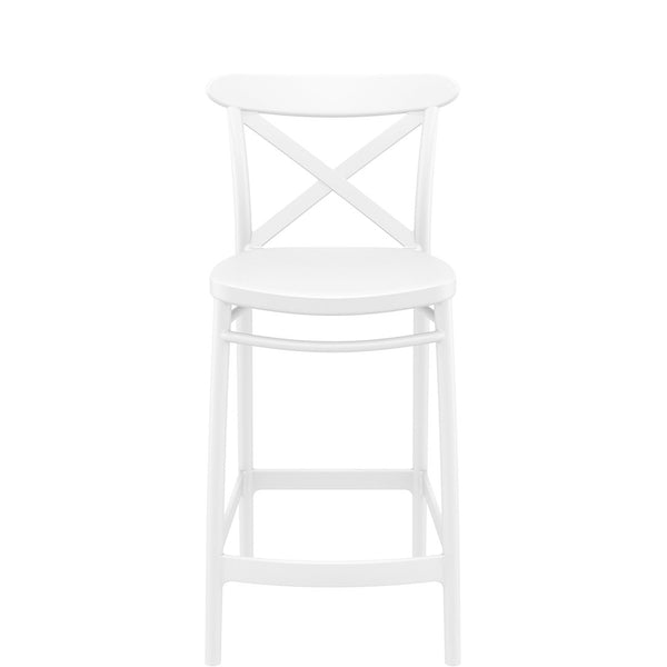 siesta cross bar stool 65cm white