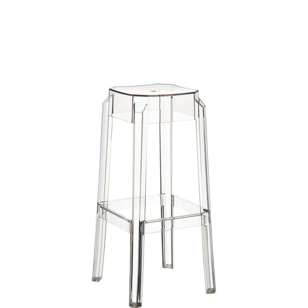 siesta fox bar stool 75cm transparent