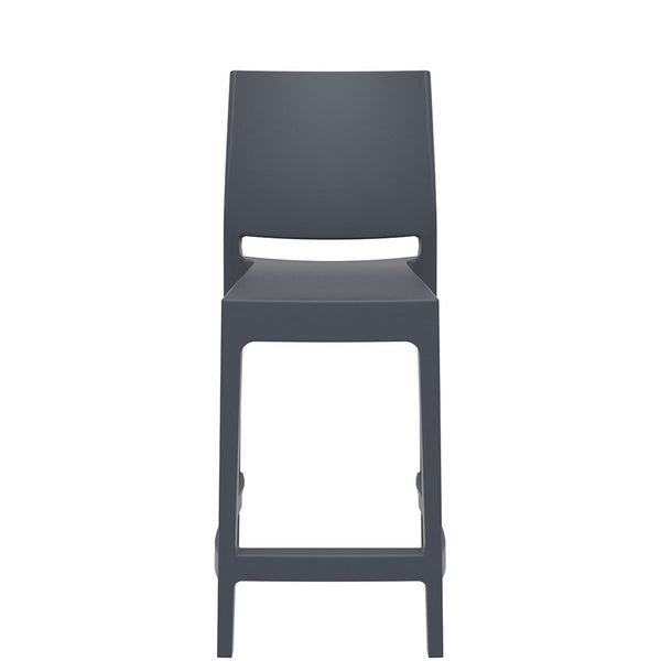siesta maya bar stool 65cm dark grey