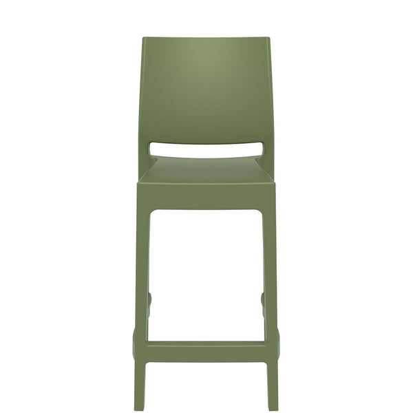 siesta maya bar stool 65cm olive