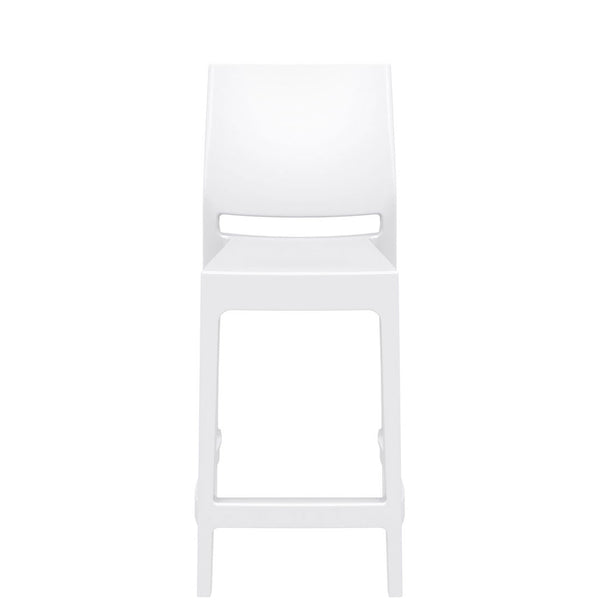 siesta maya bar stool 65cm white