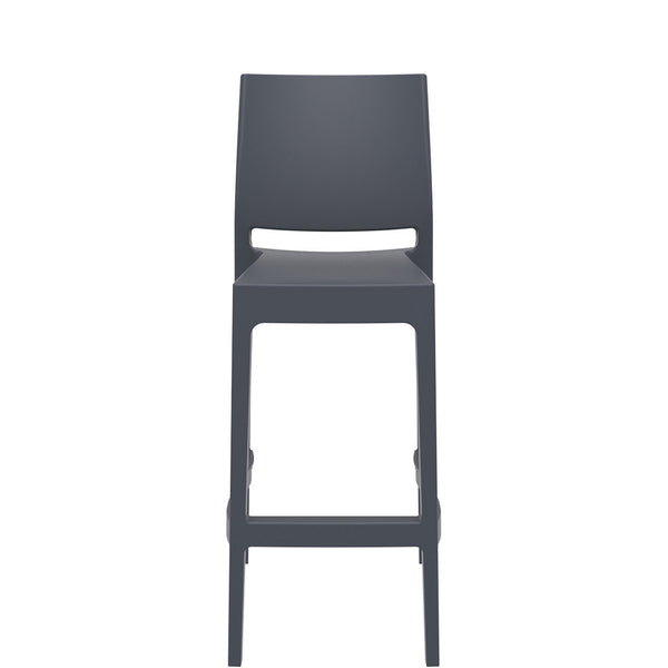 siesta maya bar stool 75cm dark grey