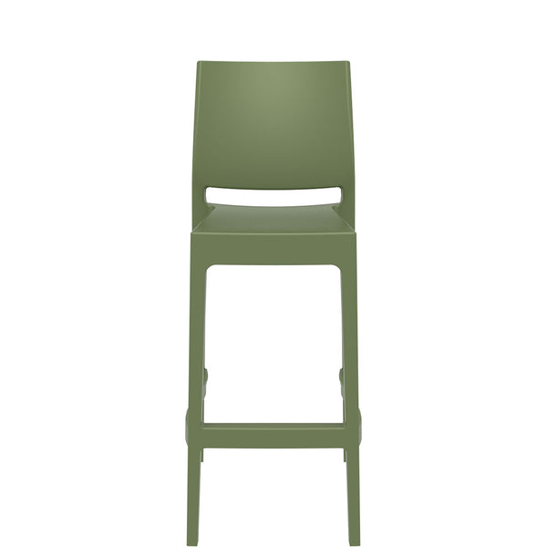 siesta maya bar stool 75cm olive