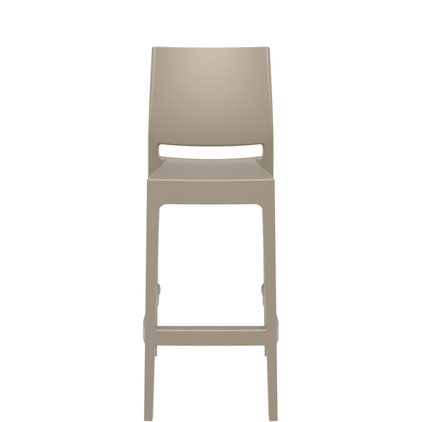 siesta maya bar stool 75cm taupe