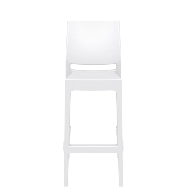 siesta maya bar stool 75cm white