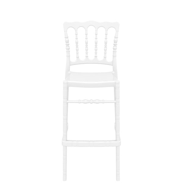 siesta opera bar stool 75cm gloss white