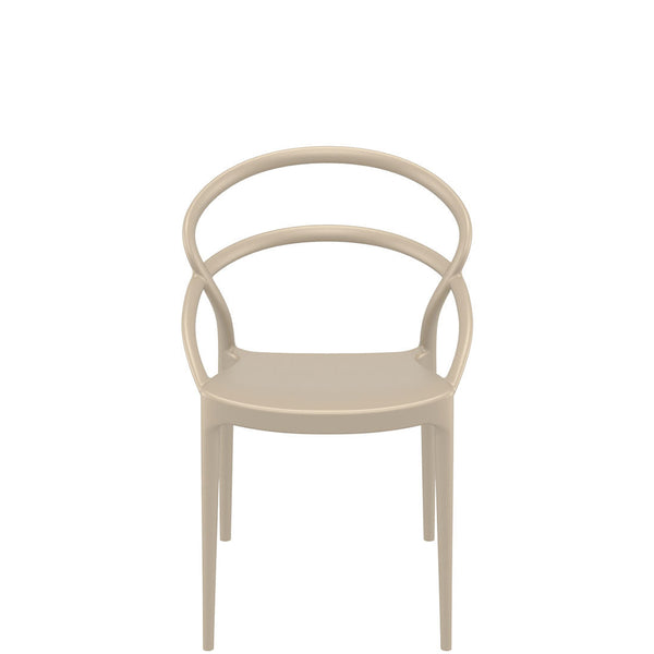 siesta pia outdoor armchair taupe