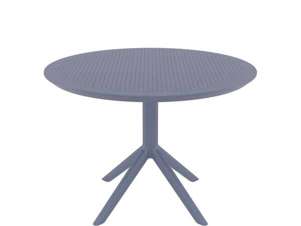 siesta sky round table dark grey