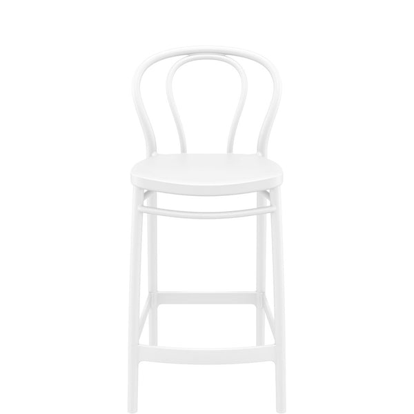 siesta victor bar stool 65cm white