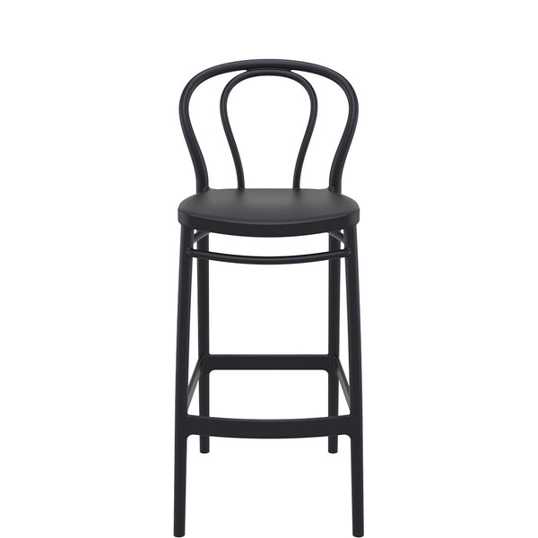 siesta victor bar stool 75cm black