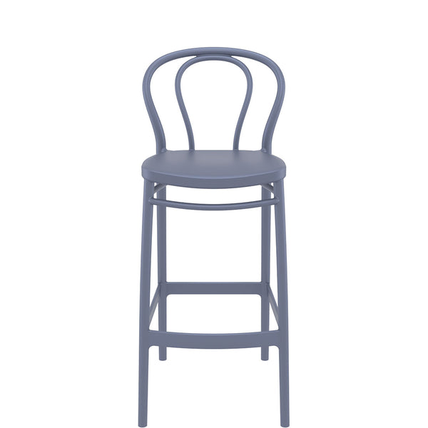 siesta victor bar stool 75cm dark grey