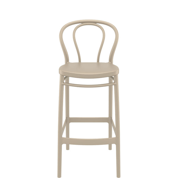 siesta victor bar stool 75cm taupe