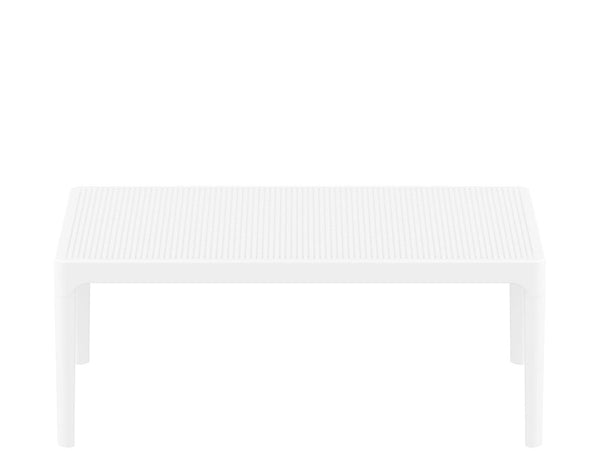 sky lounge outdoor coffee table white