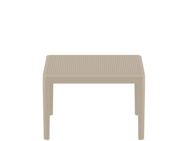 sky side outdoor coffee table taupe