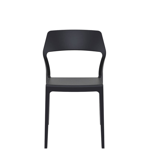 snow outdoor chair black