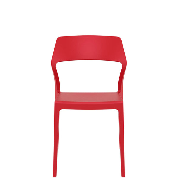 snow outdoor chair red