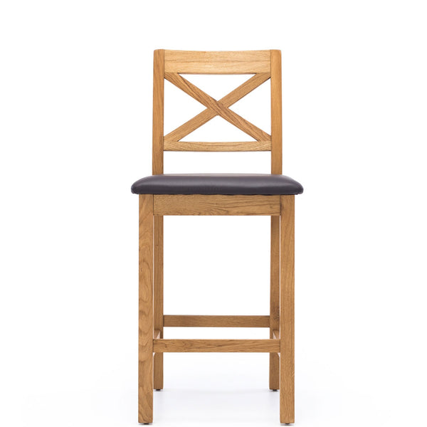 solsbury bar stool 65cm natural oak 