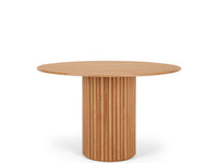 toronto round dining table natural oak 