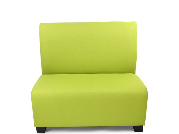 venom v2 upholstered booth seating lime green