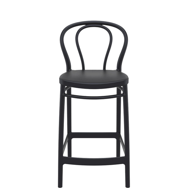 victor outdoor bar stool 65cm black