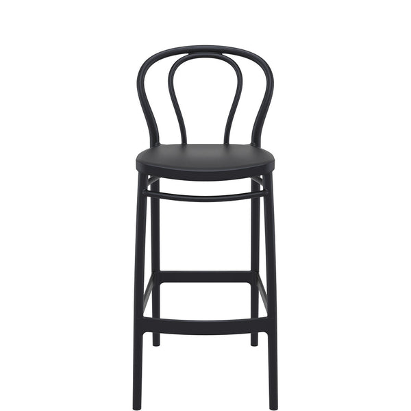 victor outdoor bar stool 75cm black