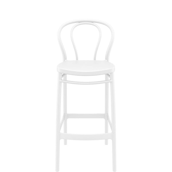 victor outdoor bar stool 75cm white