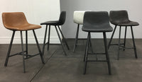 vintage kitchen bar stool cognac 6